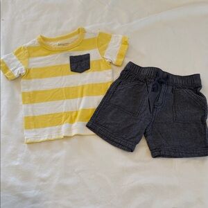 First Impressions Yellow and Navy Outfit
